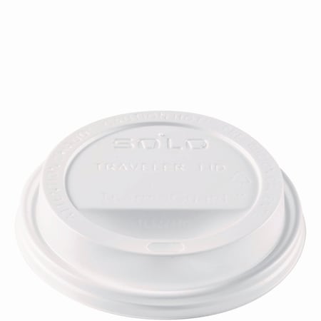 Solo Traveler Sip Through Lids for ThermoGuard Hot Cups, Fits 12, 16, 20, 24 oz, White, PK1200 TL1224TG